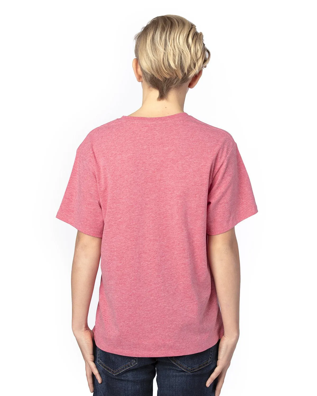 600A-Threadfast Apparel-RED HEATHER