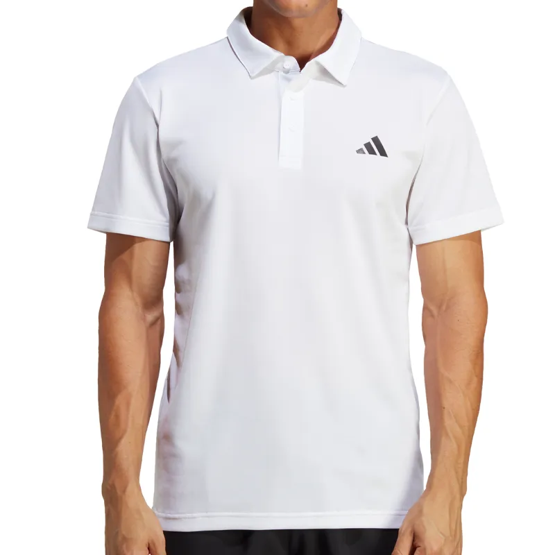 Adidas Mens Tennis Fab Polo Shirt - White