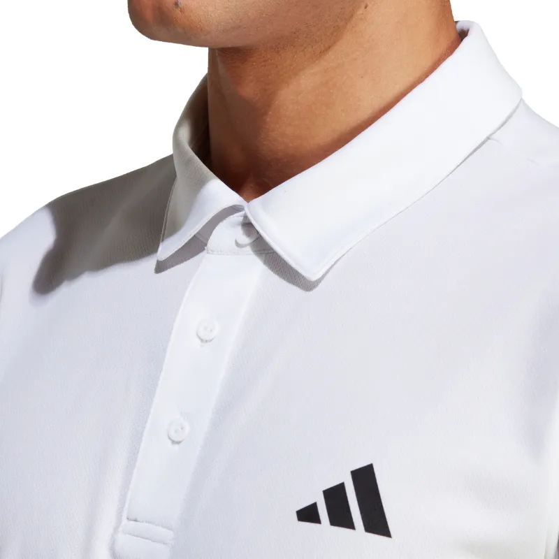 Adidas Mens Tennis Fab Polo Shirt - White