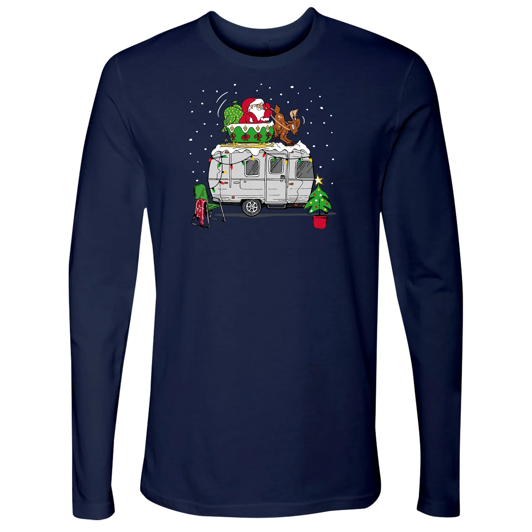 Airstream Santa Soft Landing Holiday Long Sleeve T-Shirt