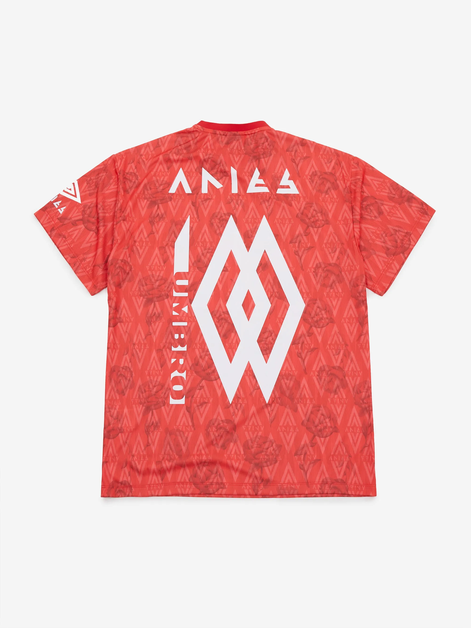 Aries x Umbro Red Roses SS Football Jersey - Red