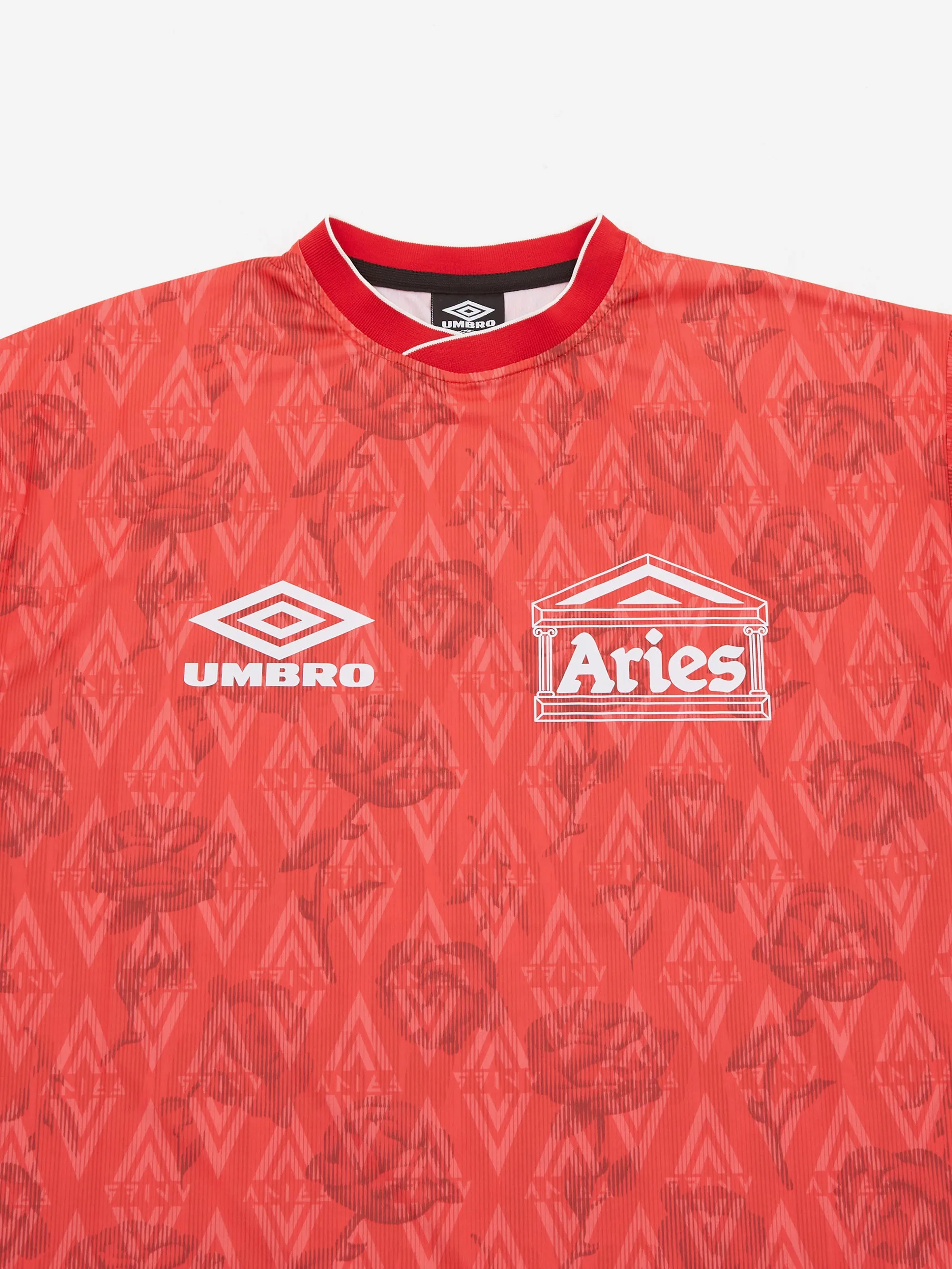 Aries x Umbro Red Roses SS Football Jersey - Red