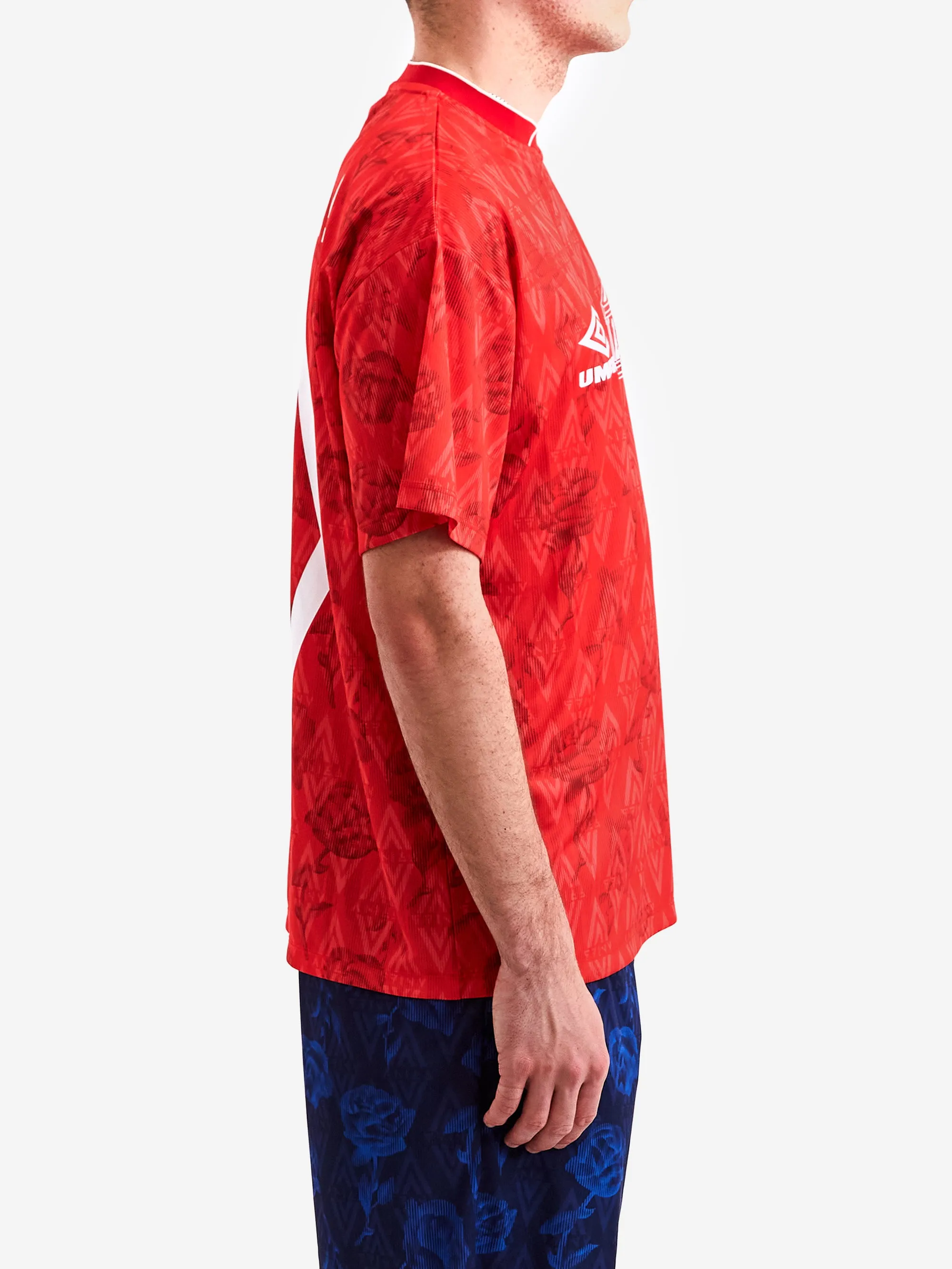 Aries x Umbro Red Roses SS Football Jersey - Red