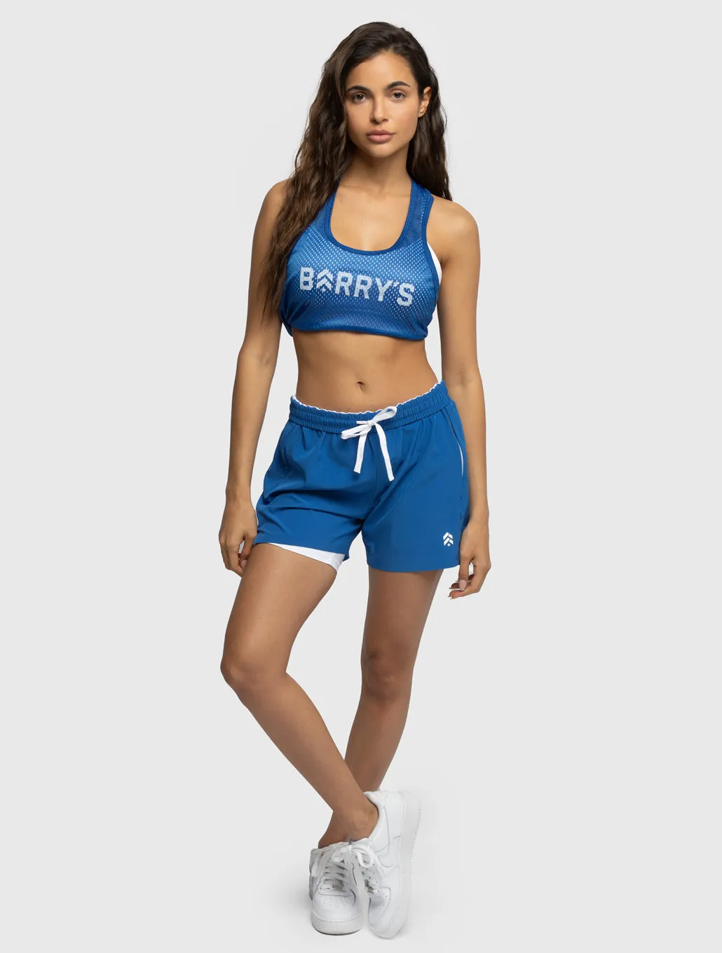 BARRY'S COBALT/WHITE 4IN LINED SPRINTER SHORT