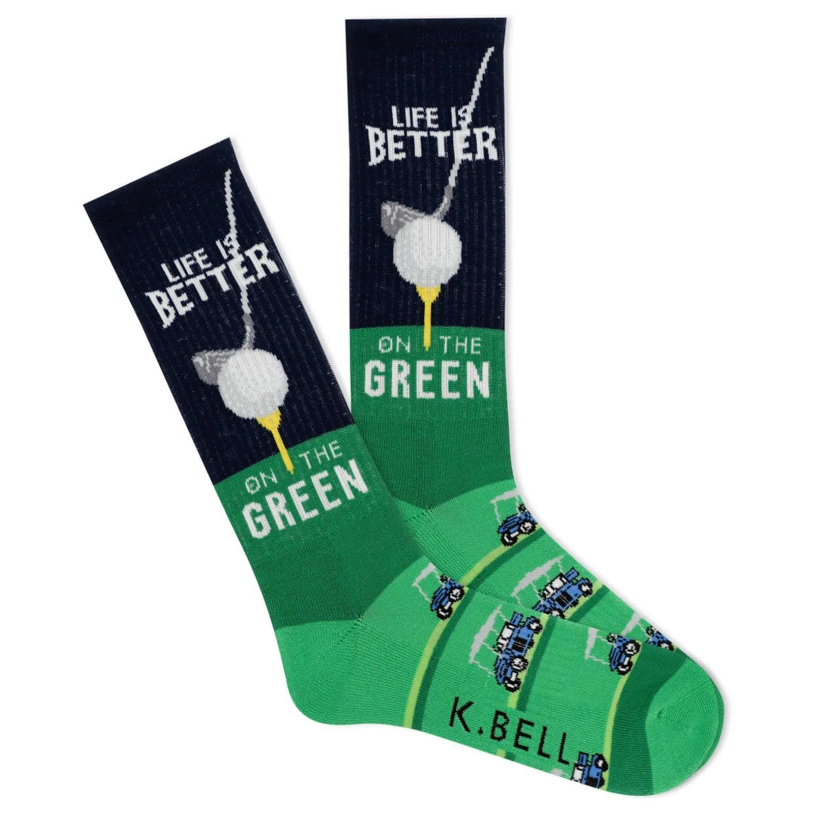 Better On The Green Men's Crew Socks