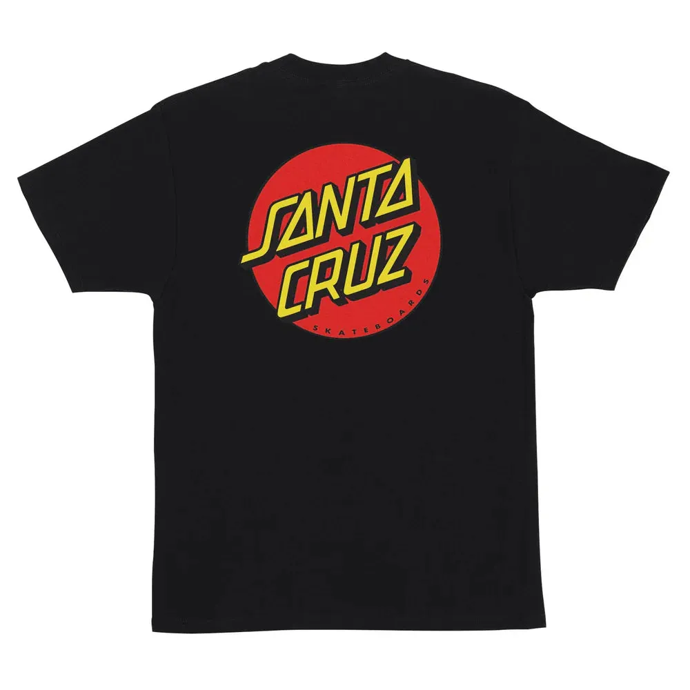 Classic Dot Santa Cruz T-Shirt | Black