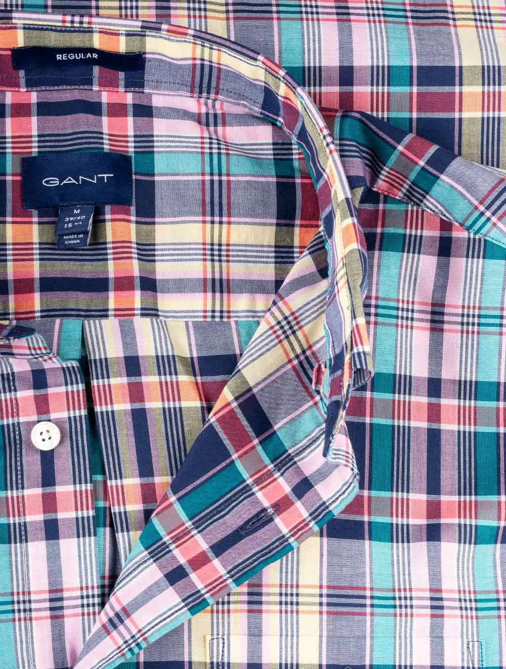 Colourful Check Shortsleeve Shirt Persian Blue