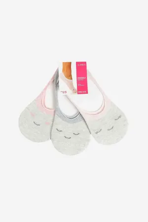 Cotton Invisible Socks - 3 Pairs