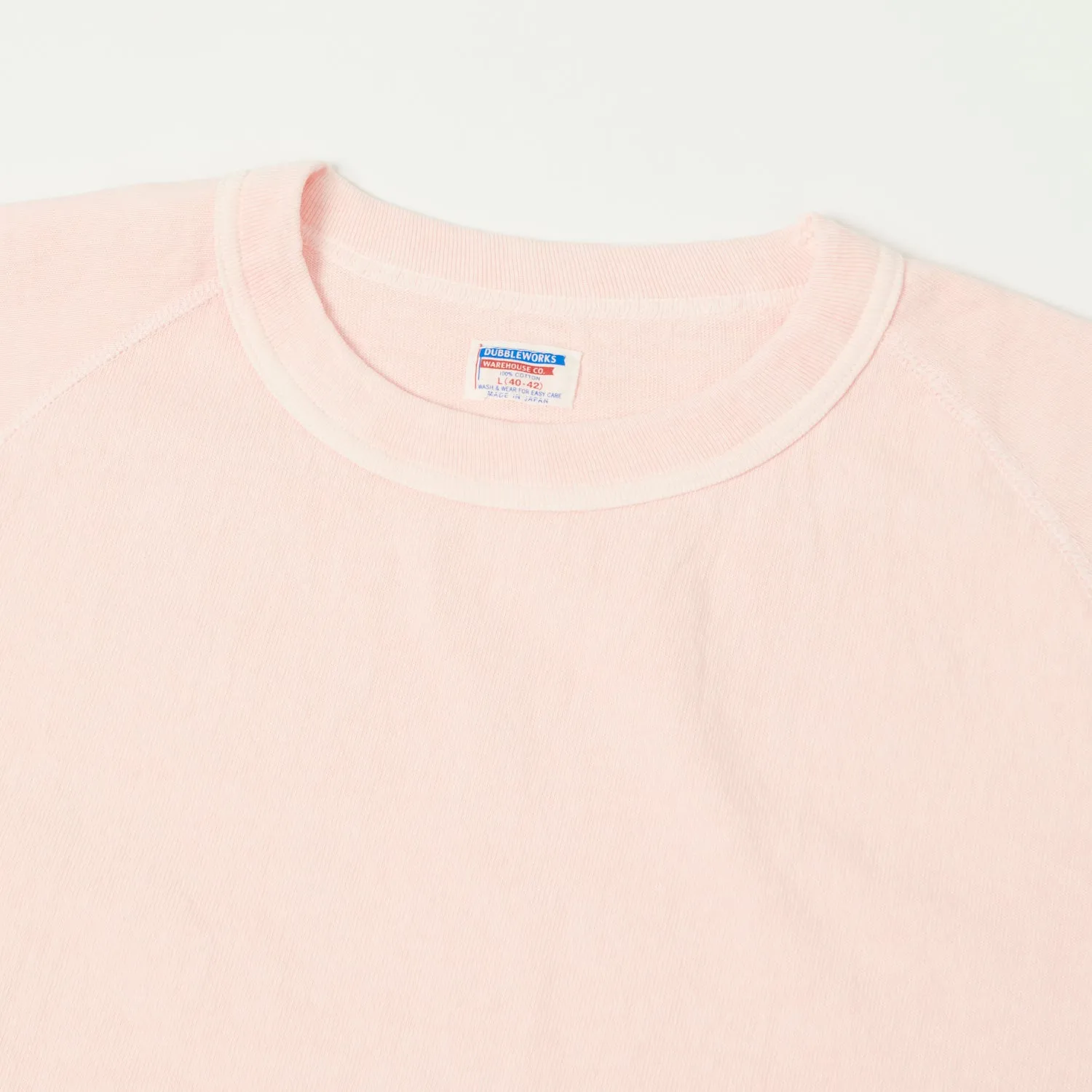 Dubbleworks Heavy Fabric Pigment Raglan Tee - Pink