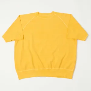 Dubbleworks Plain Style Off Cut Pigment Dye Sweatshirt - Gold