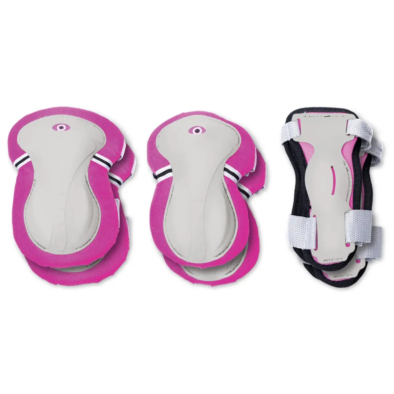 GLOBBER KIDS SCOOTER PROTECTIVE GEAR (ELBOWS, KNEES & WRISTS) XS - PINK