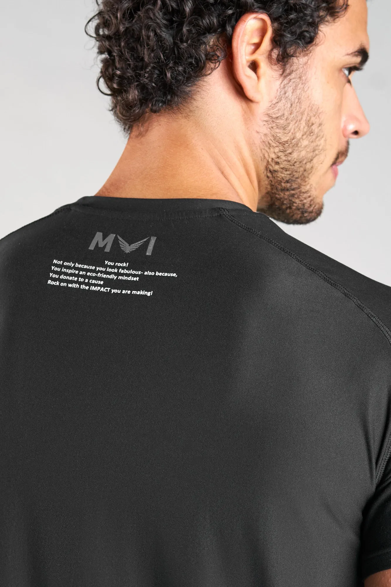 J005MI Recycled Polyester Crewneck Sporty Tee