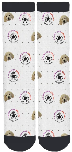 Limited Edition 4 Paws for Ability Crew Socks!