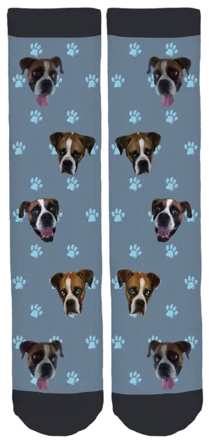 Limited Edition Blue Ridge Boxer Rescue Bamboo Crew Socks