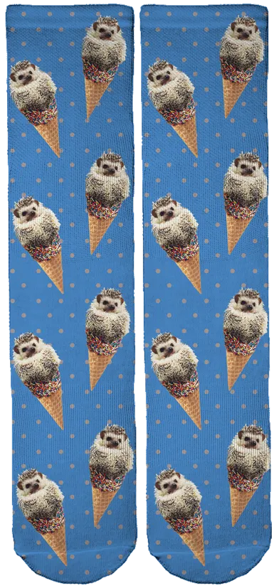 Limited Edition Lionel The Hedgehog Bamboo Crew Socks!