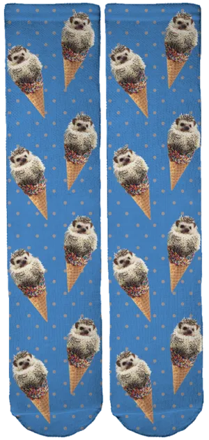 Limited Edition Lionel The Hedgehog Bamboo Crew Socks!