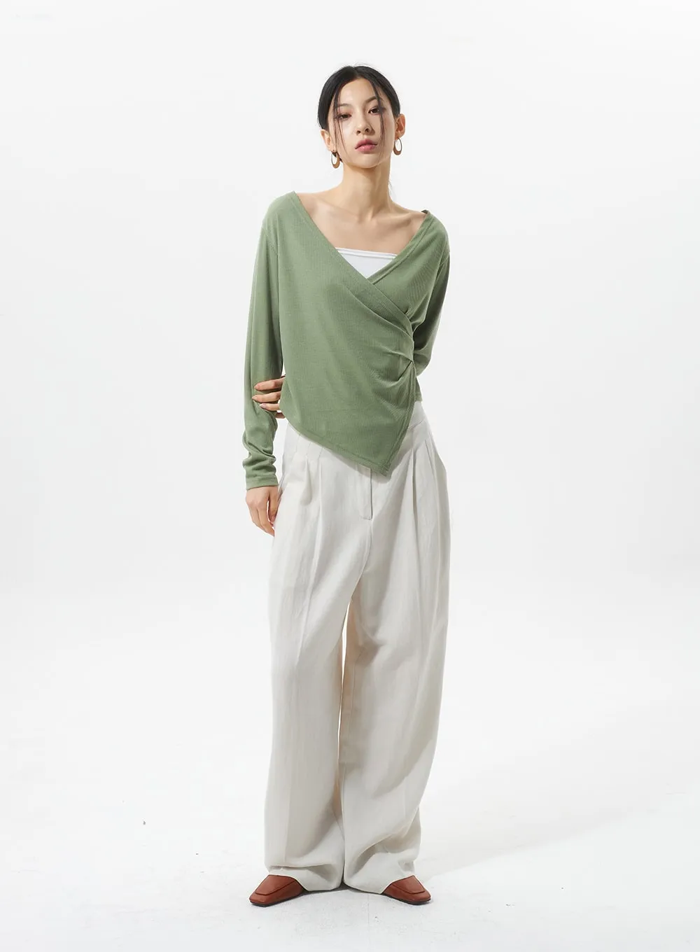 Linen Tailored Pants IU326