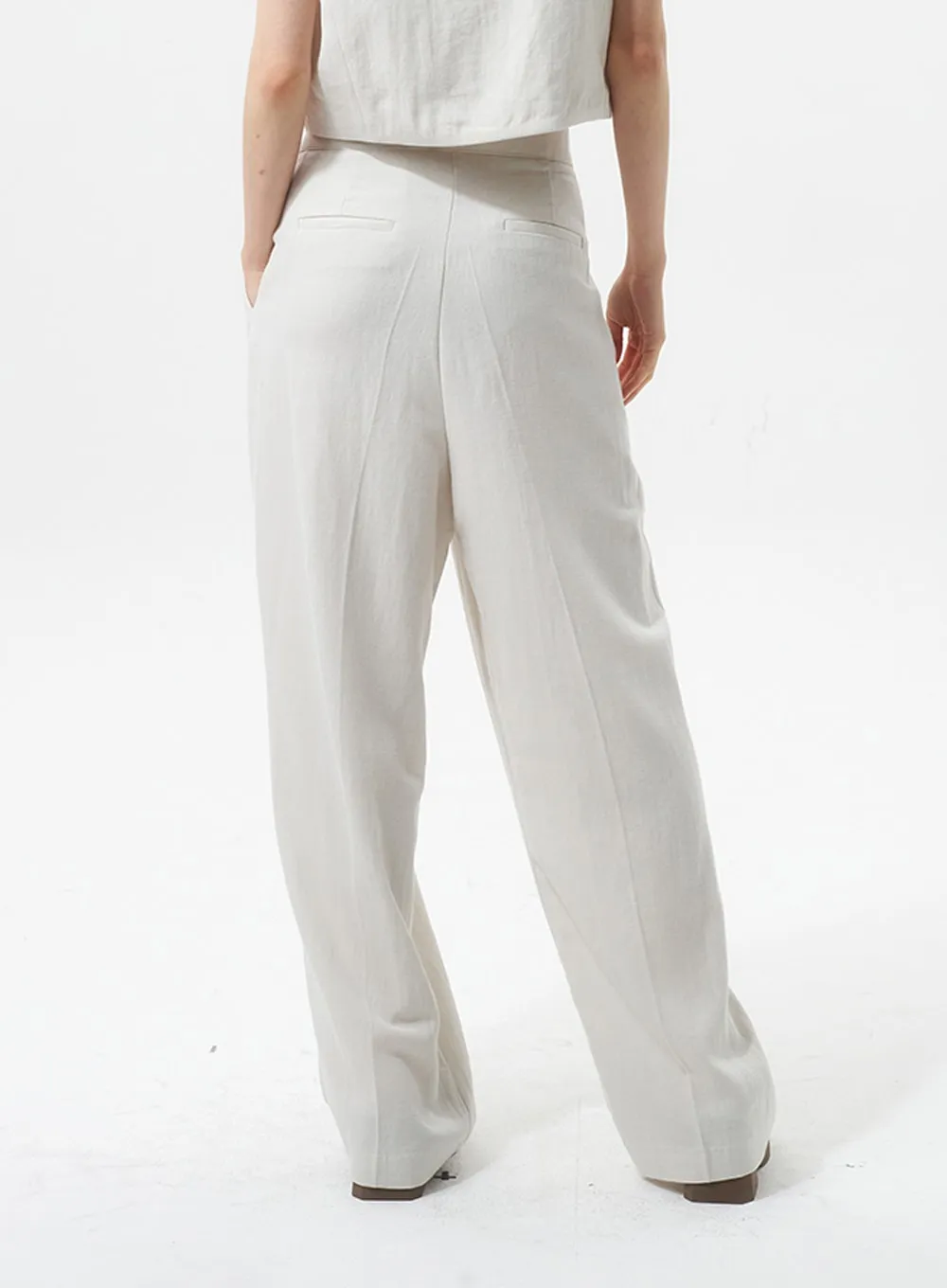 Linen Tailored Pants IU326