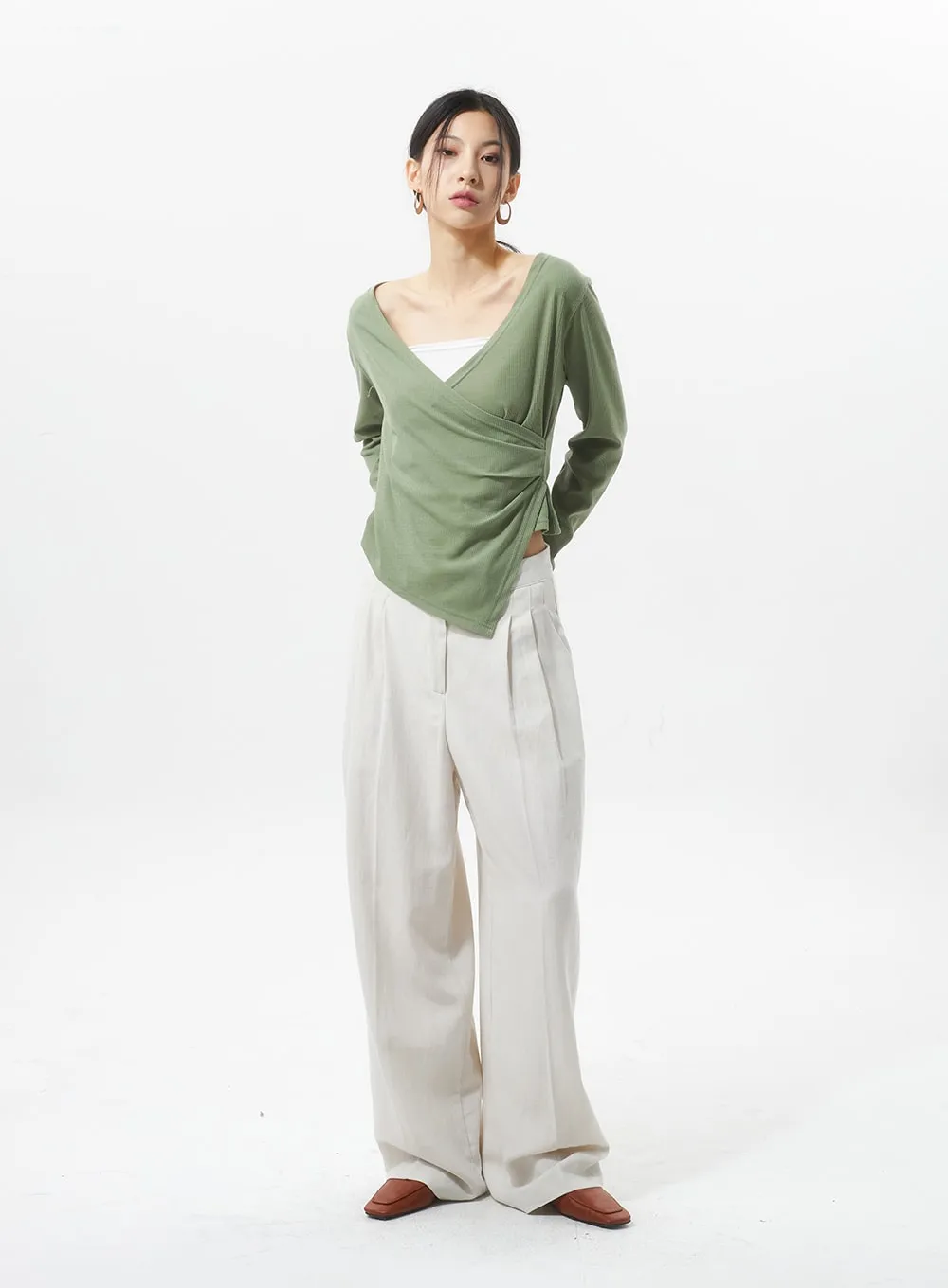 Linen Tailored Pants IU326