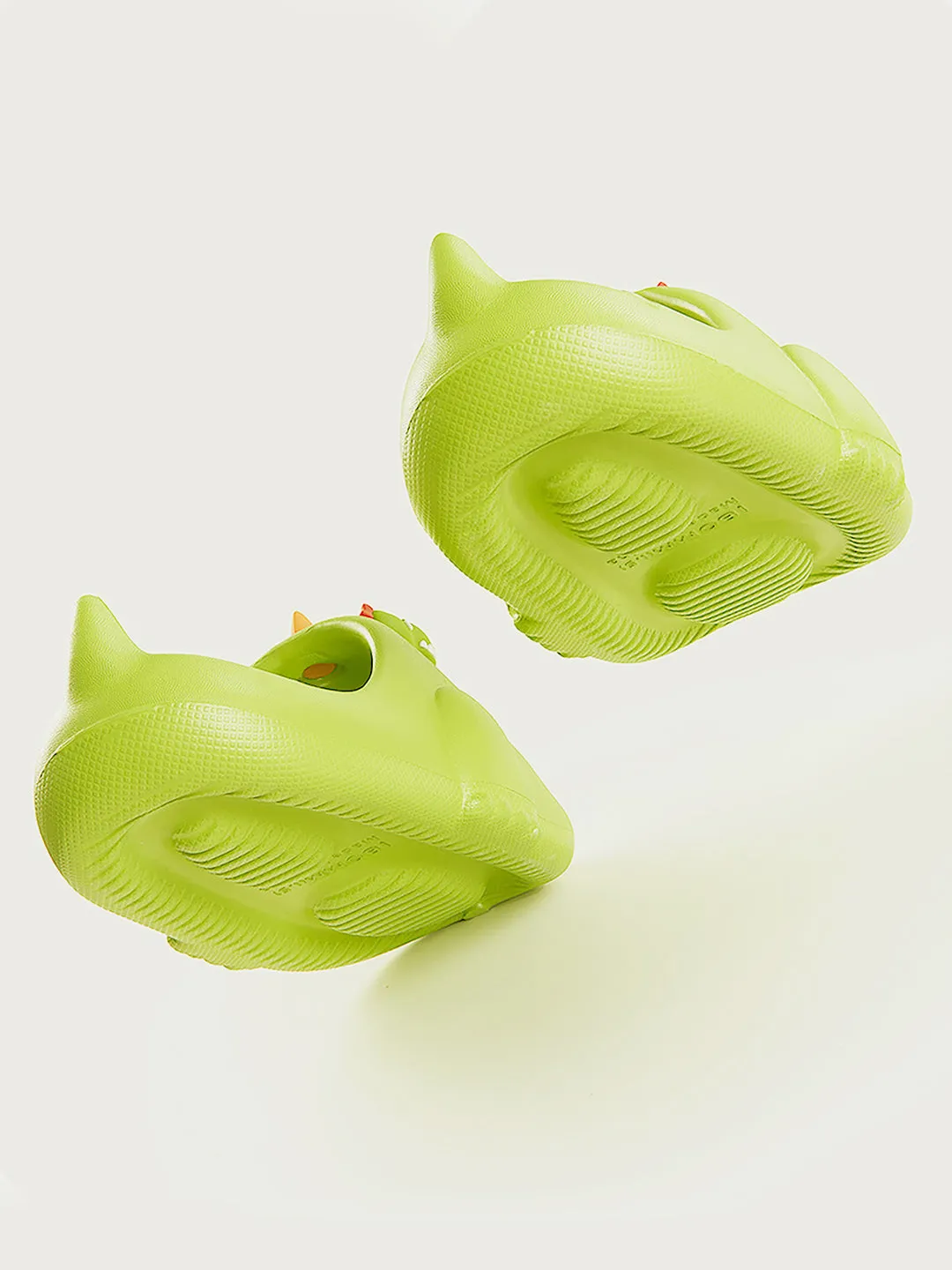 Little Surprise Box Fluorescent 3d Long Neck Dino Slip on Clogs Footwear for Toddlers & Kids