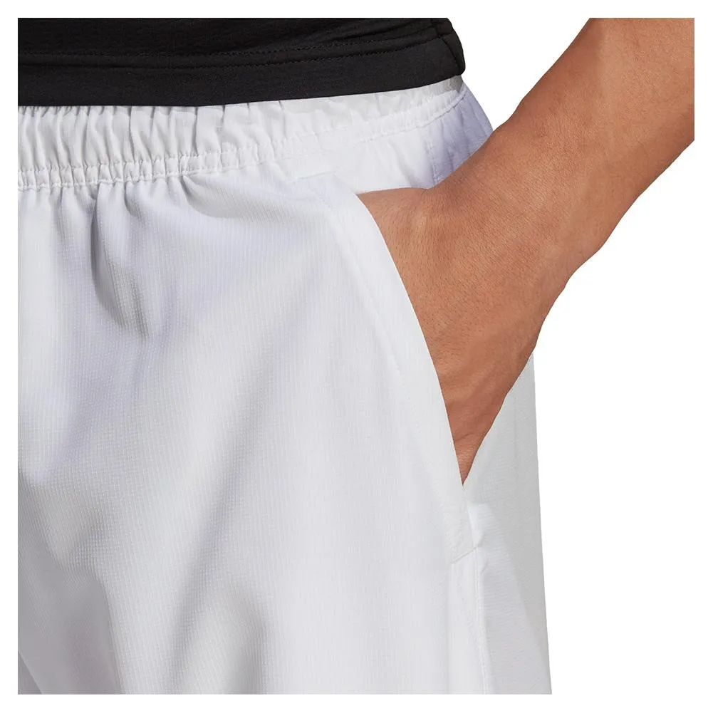 Men's Club 9 Inch Tennis Shorts White