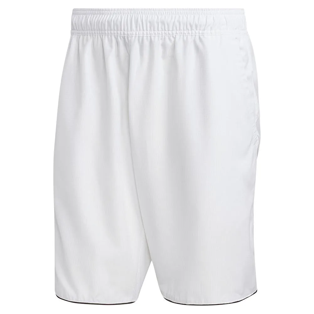 Men's Club 9 Inch Tennis Shorts White