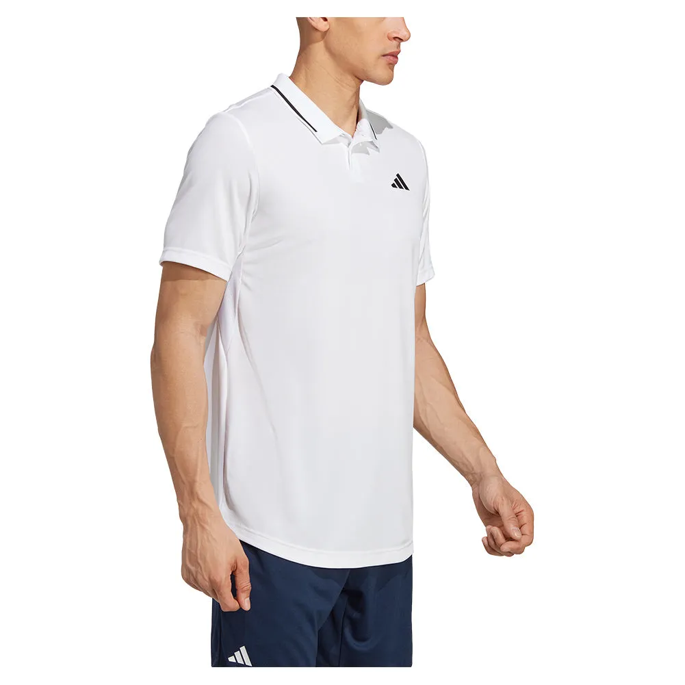 Men's Club Pique Tennis Polo White