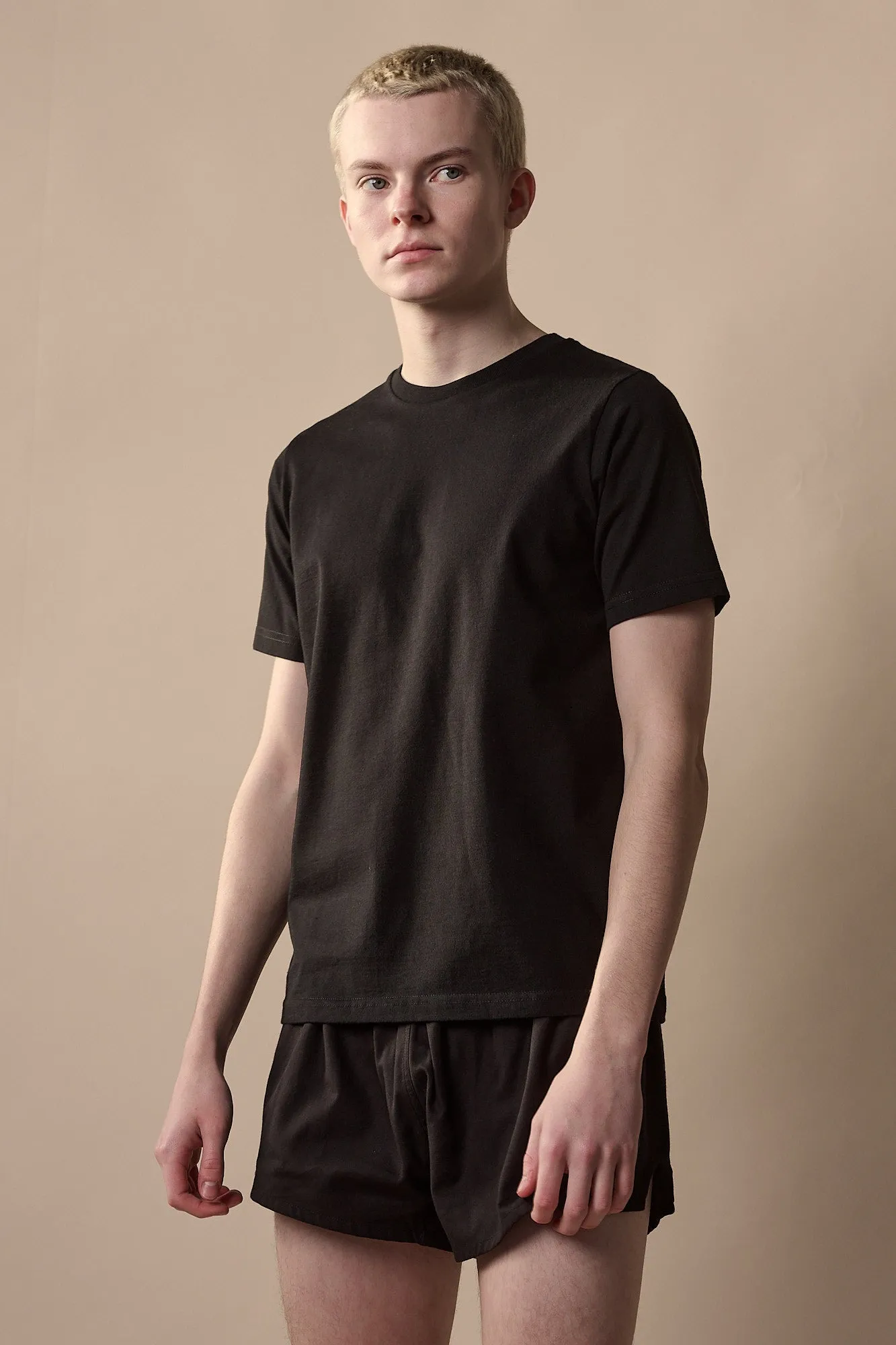 Mens Short Sleeve T Shirt Plastic Free - Black