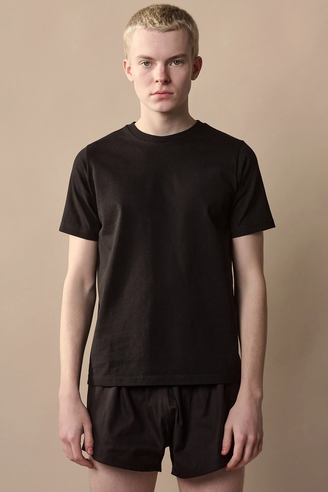 Mens Short Sleeve T Shirt Plastic Free - Black