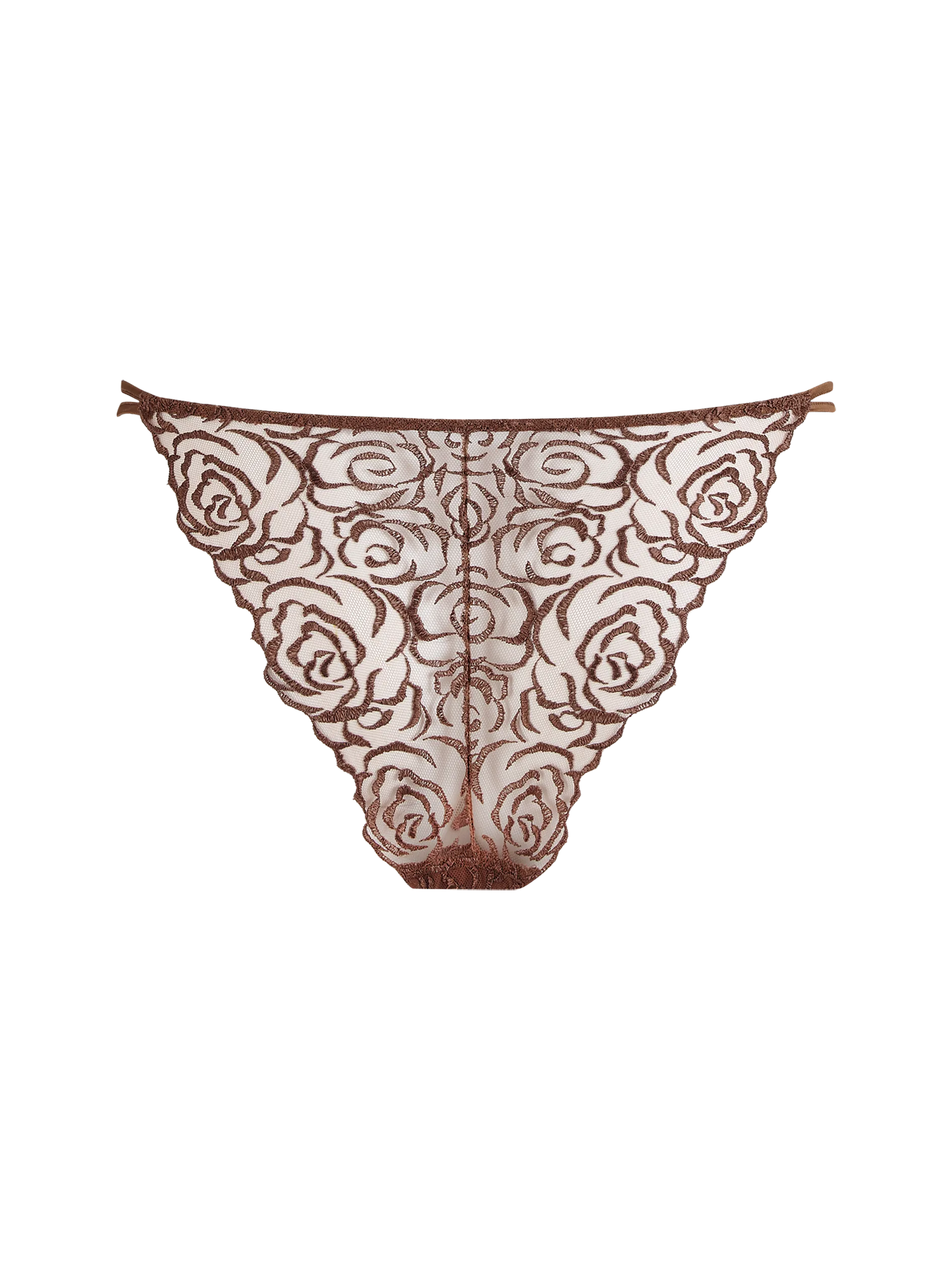 Coco de Mer Muse Rosalia Luxurious Brazilian-Style Knicker in Rich Cocoa Color