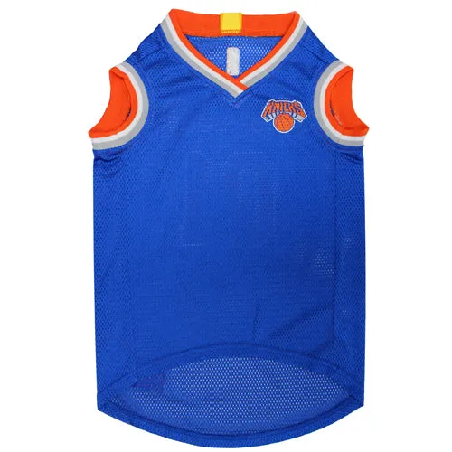 NBA NY Knicks Basketball Dog & Cat Mesh Jersey