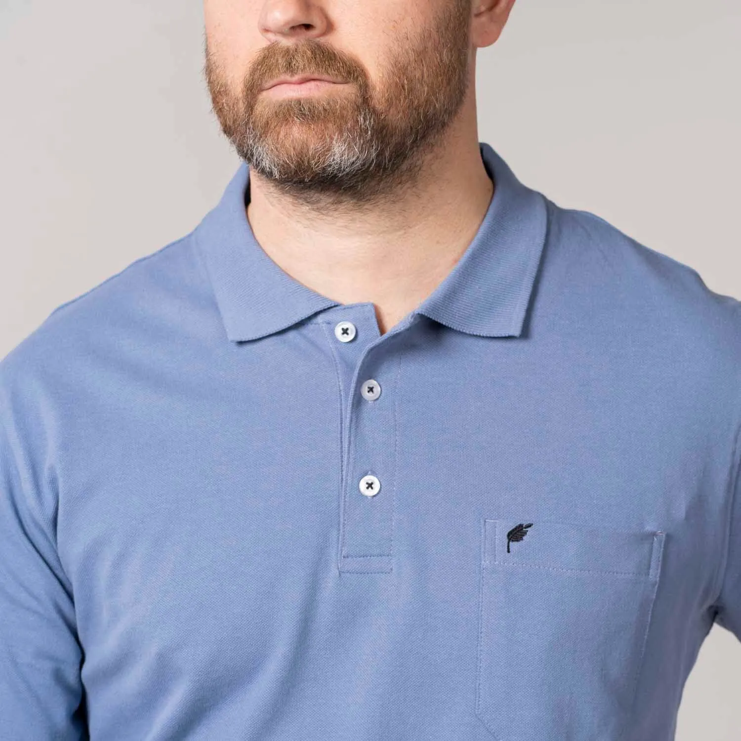 Niels Short-sleeve Polo - Colony Blue