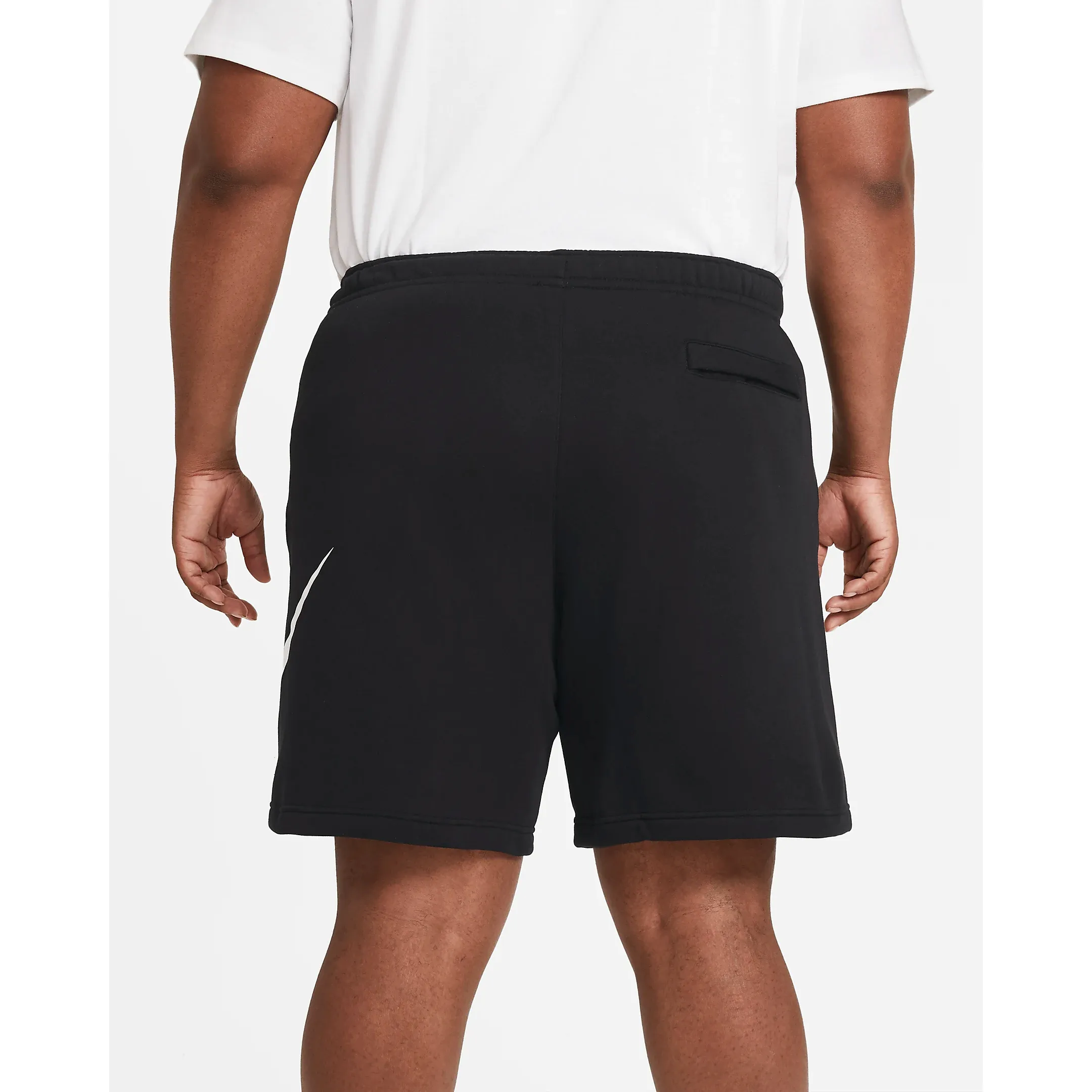 Nike Men's Sportswear Club Graphic Shorts - Black / White