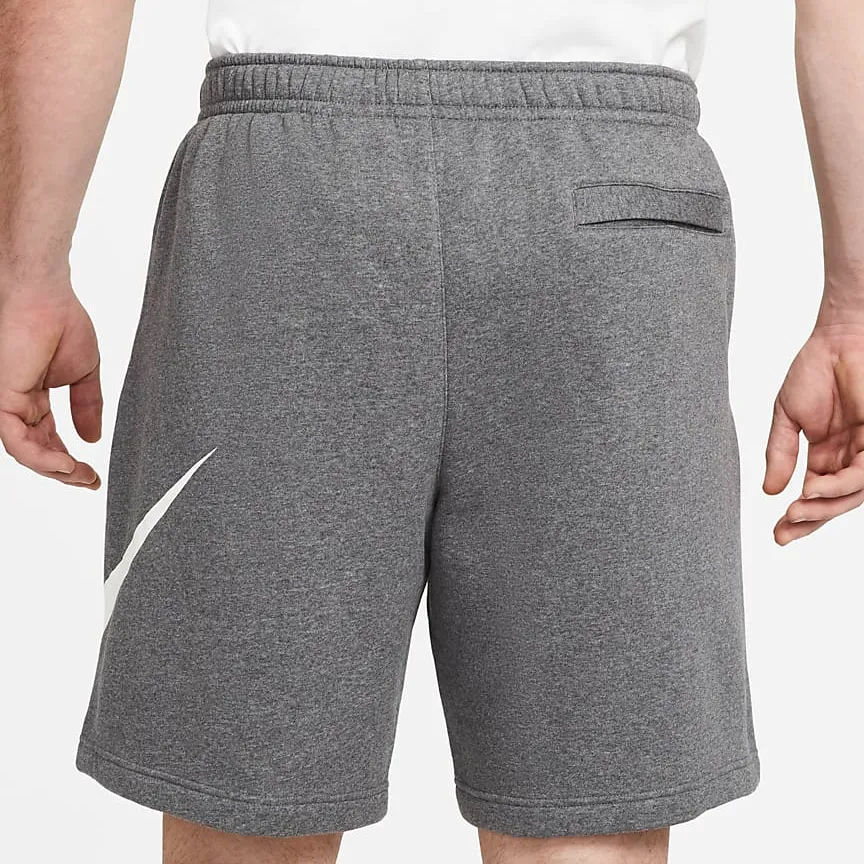 Nike Men's Sportswear Club Shorts - Charcoal Heather / White