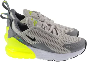 Nike Shoes Kids Air Max 270 Light Bone Volt Particle Grey Black