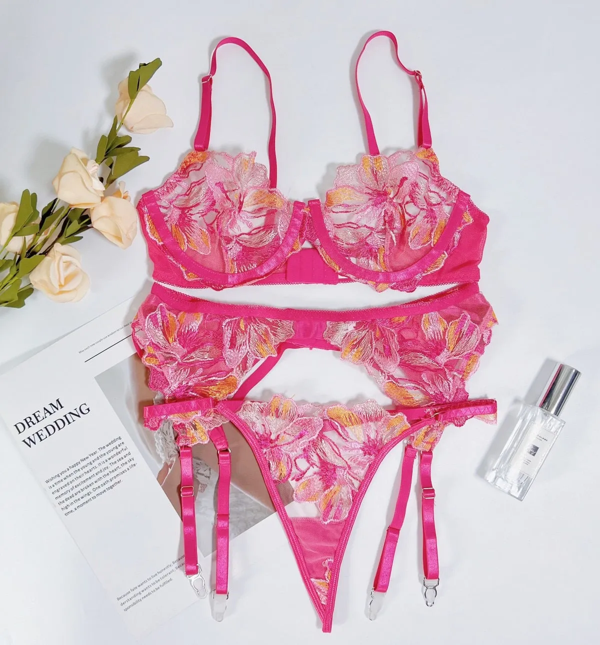 Pacific Petal Lingerie Set