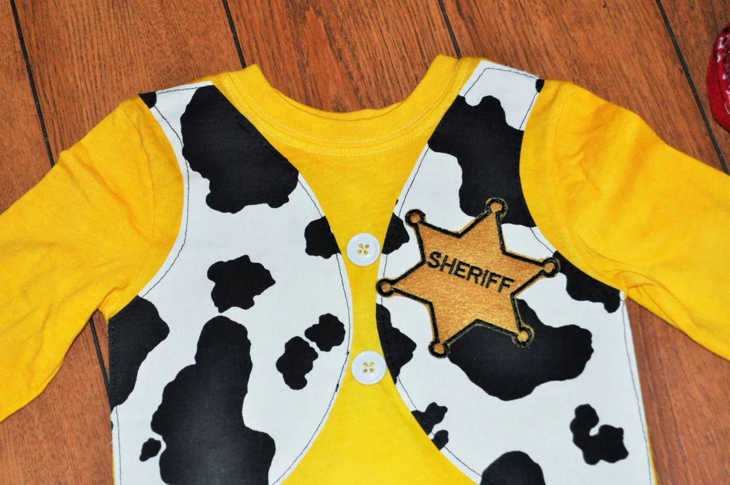 Personalized Woody Shirt/bodysuit, woody shirt, cow vest, Woody Halloween costume, toy story cake smash, woody cake smash