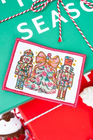 Preppy Blossom Nutcracker Embroidered Patch