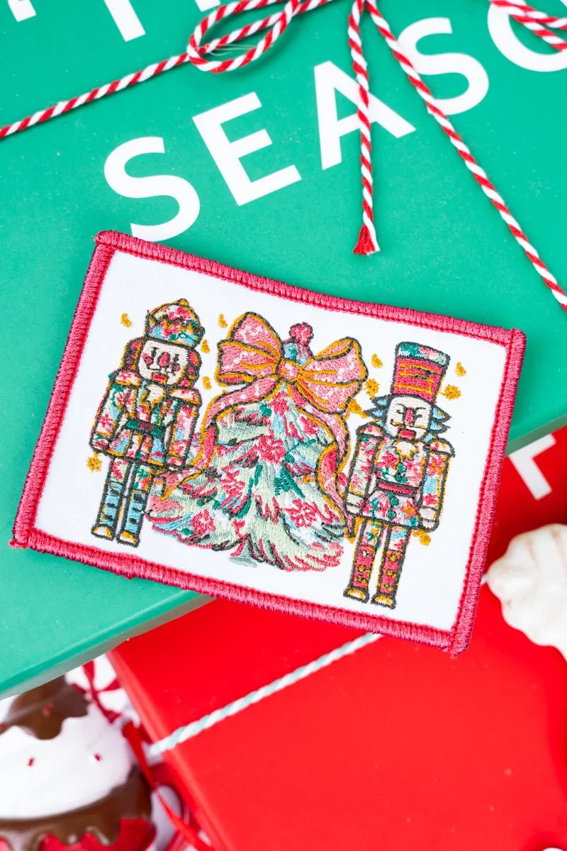 Preppy Blossom Nutcracker Embroidered Patch