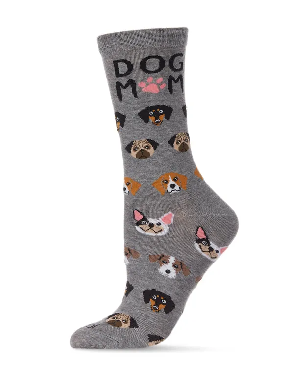 "Dog Mom Frenzy" Crew Bamboo Socks by Me Moí