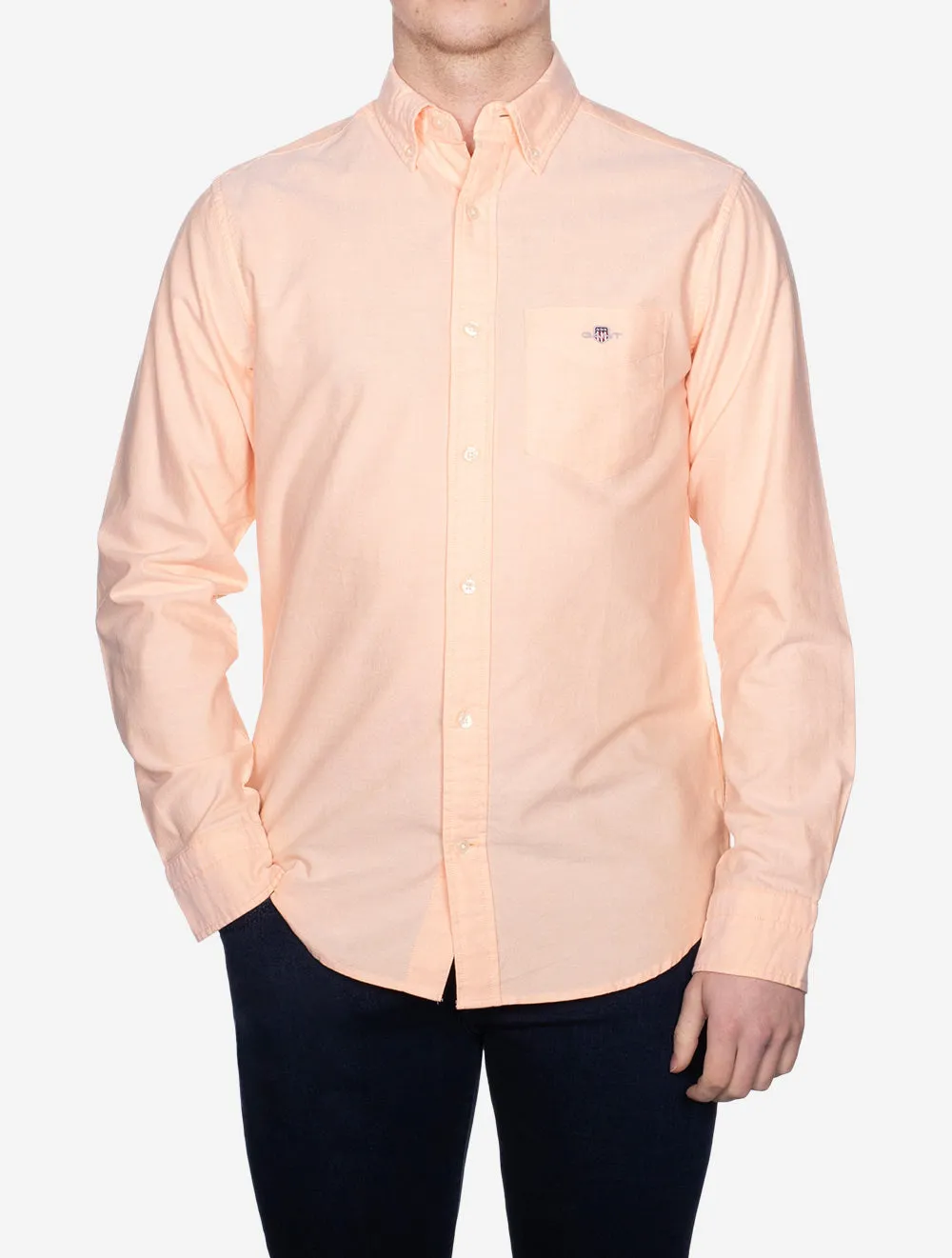 Regular Oxford Shirt Coral Apricot