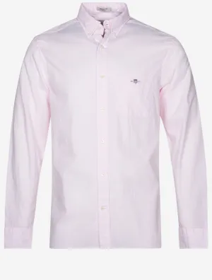 Regular Poplin Banker Shirt Light Pink