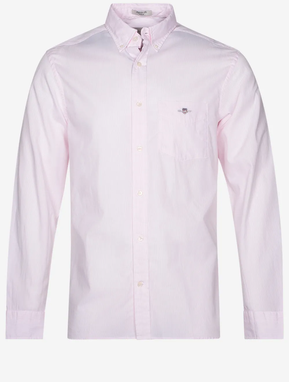 Regular Poplin Banker Shirt Light Pink