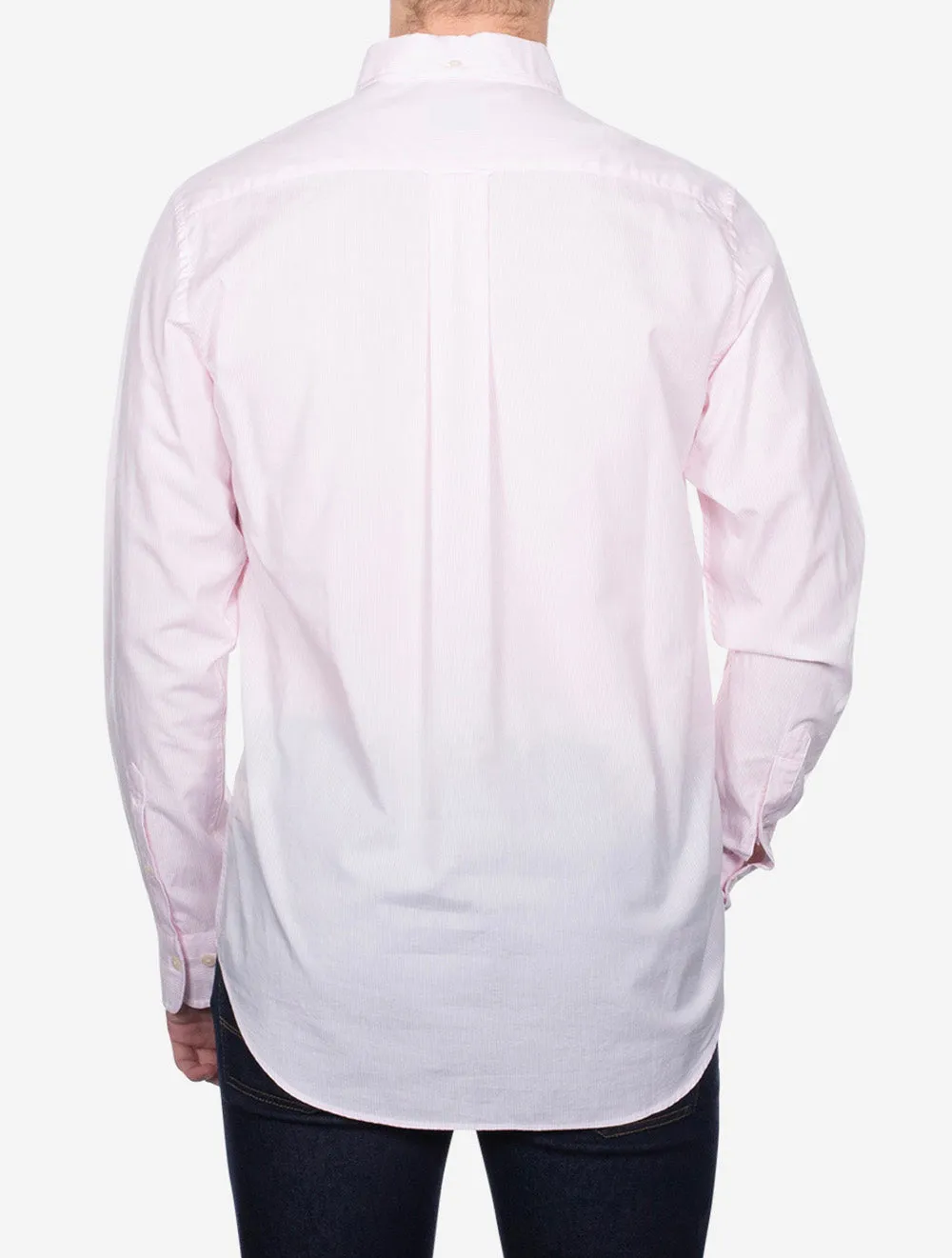 Regular Poplin Banker Shirt Light Pink