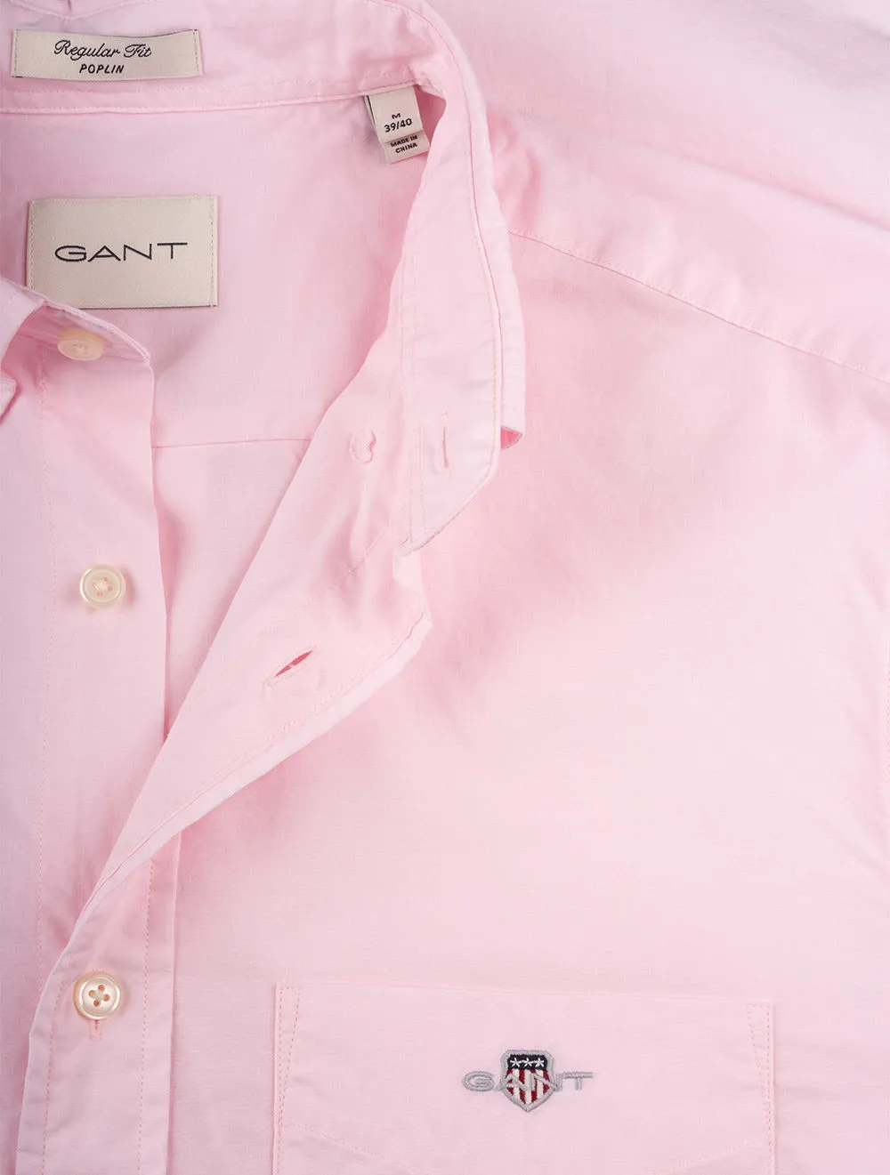 Regular Poplin Short Sleeve Light Pink