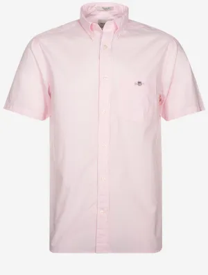 Regular Poplin Short Sleeve Light Pink