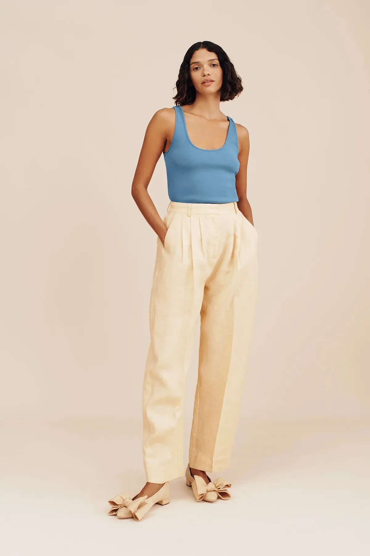 RIO TROUSER - DUSTY CITRON