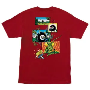 Santa Cruz Winkowski 8Ballr Comic Short Sleeve Cardinal Heavyweight Mens T-Shirts