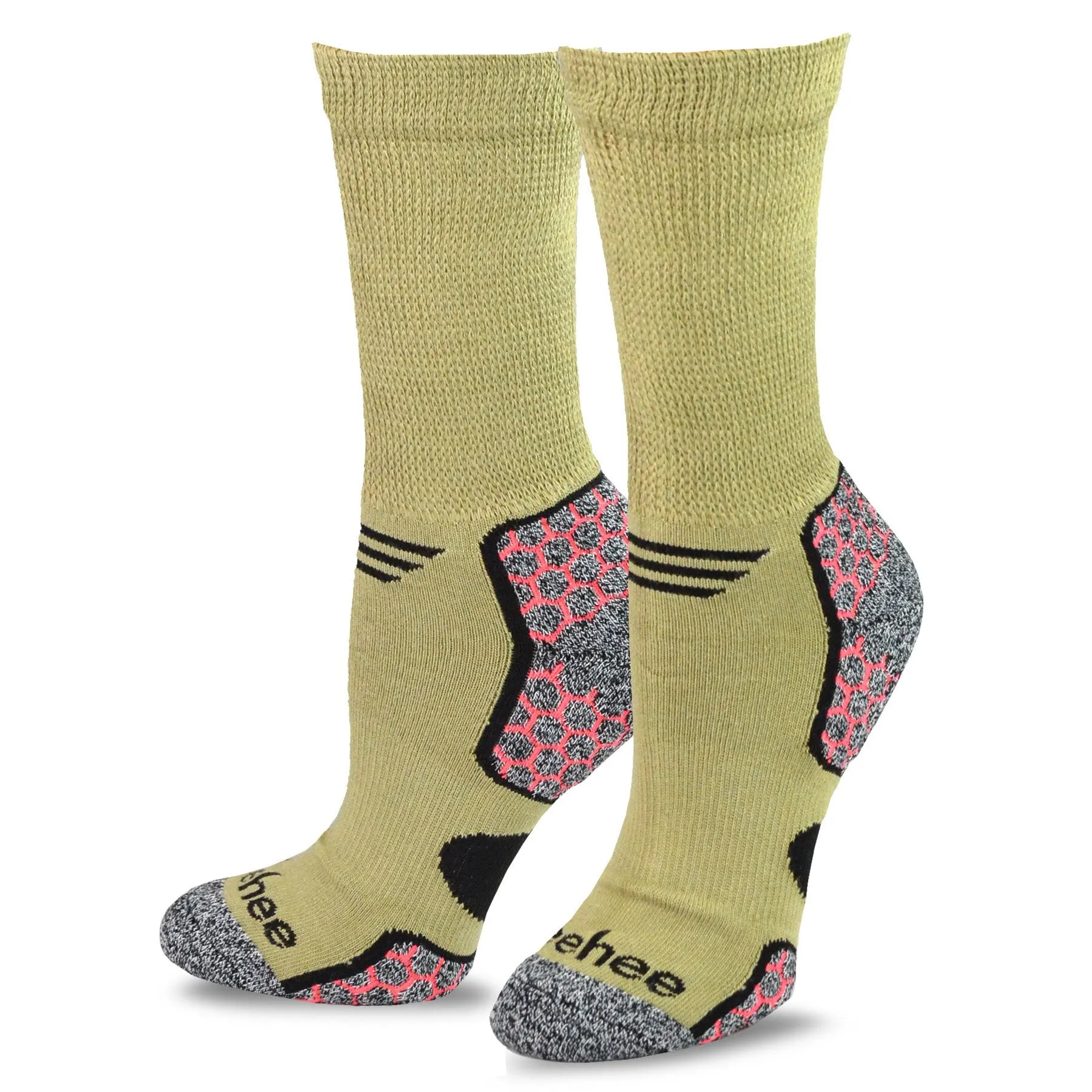 TeeHee Socks Men's Diabetic Bamboo Crew Assorted 3-Pack (11988)