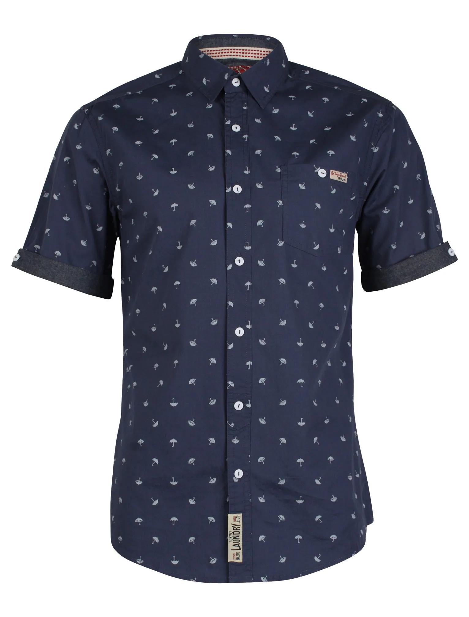 Tokyo Laundry Serene Patterned Shirt in navy